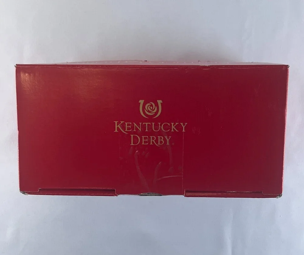 Kentucky Derby Official Julep & Oaks Glass 2-Pack Set Mint Stemless New In Box